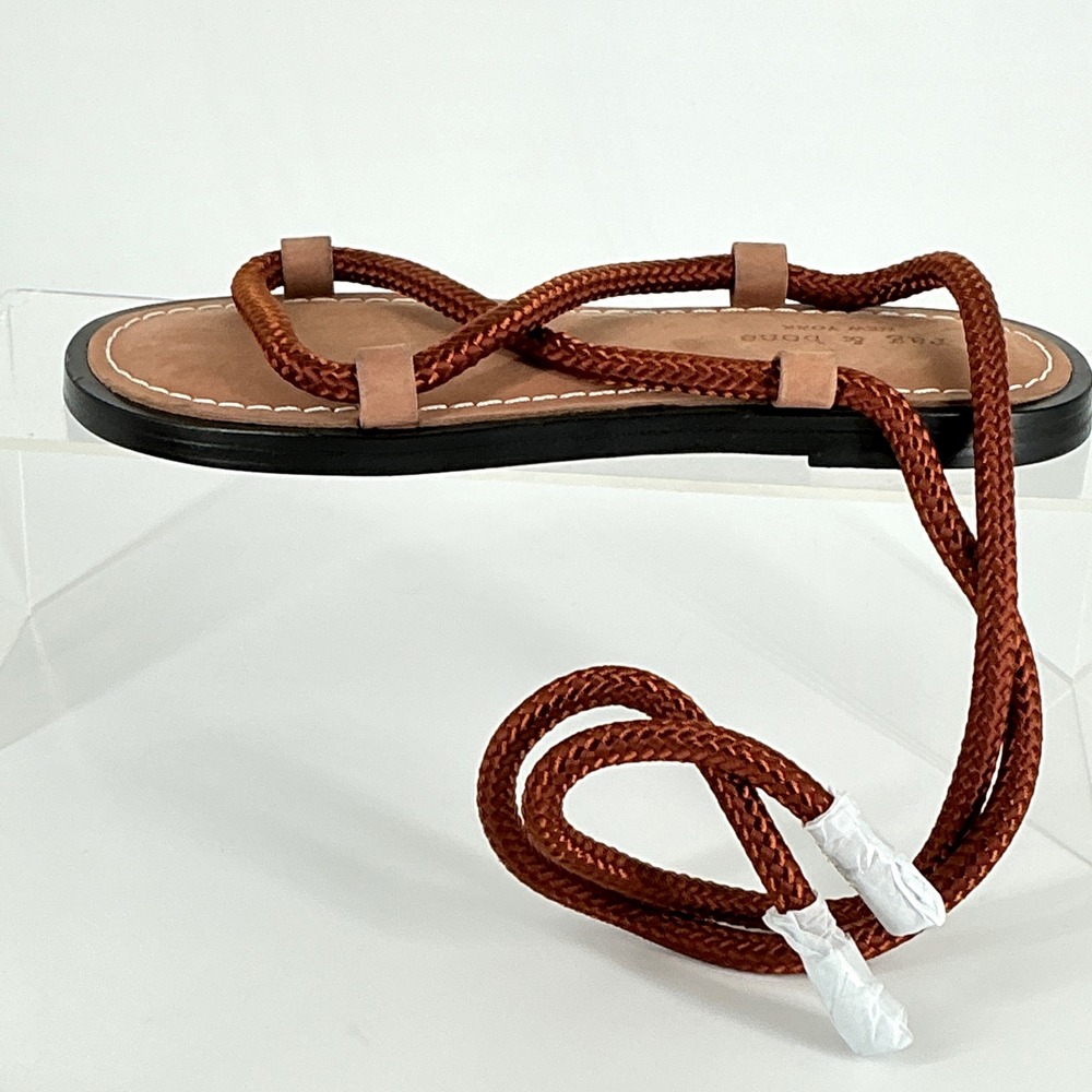 Rag & Bone Size 36 US 6 Henna Brown Lace Up Gladiator Sandals NEW Infinity $375 - Picture 3 of 14